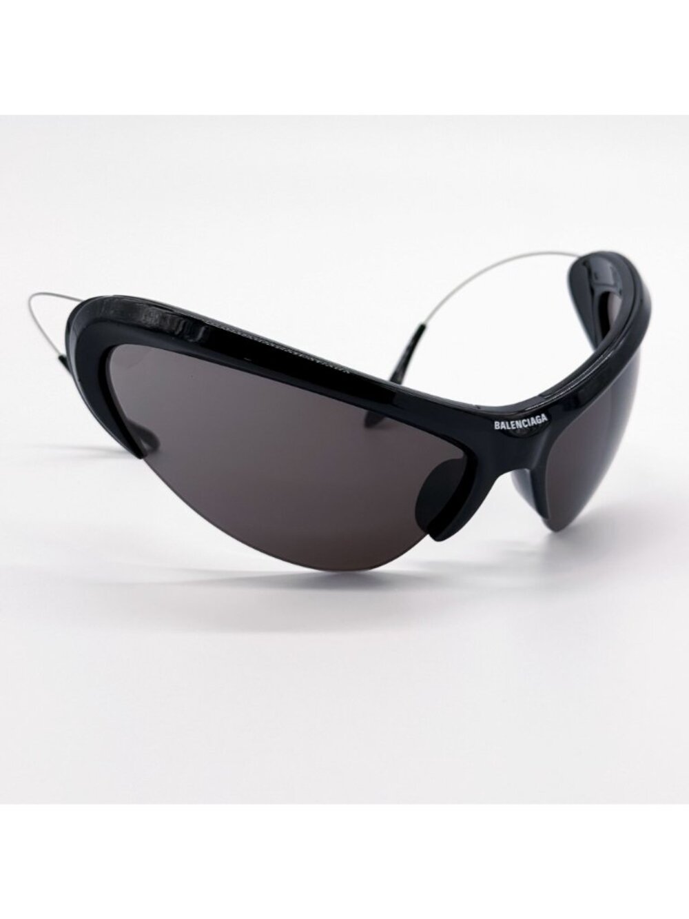 NEW BALENCIAGA BB0232S 001 SUNGLASSES BLACK UNISEX EYEWEAR BALENCIAGA - Picture 7 of 12
